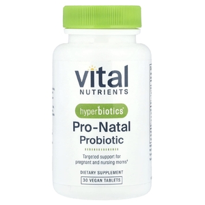 Vital Nutrients, пробиотики для беременных и кормящих мам, 30 веганских таблеток