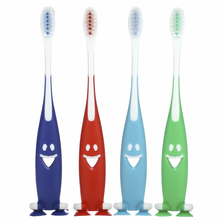 Brush Buddies, Smart Care, детская зубная щетка, упаковка с 4 щетками