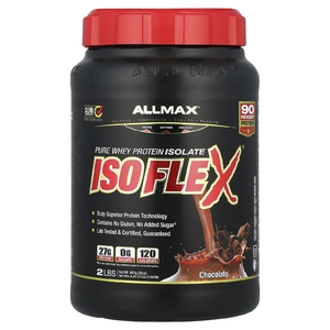 ALLMAX, ISOFLEX®, чистый изолят сывороточного протеина, шоколад, 2 фунта (907 г)