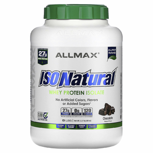 ALLMAX, IsoNatural, изолят сывороточного протеина, со вкусом шоколада, 2,27 кг (5 фунтов)