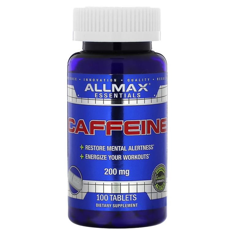 ALLMAX, Essentials, кофеин, 200 мг, 100 таблеток