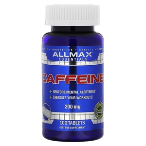 ALLMAX, Essentials, кофеин, 200 мг, 100 таблеток