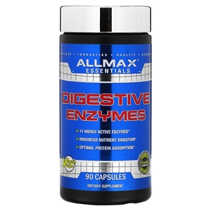 ALLMAX, Essentials, пищеварительные ферменты, 90 капсул