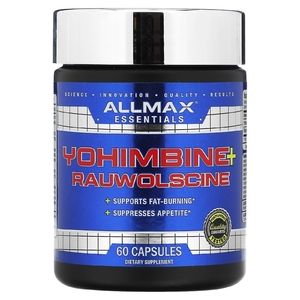 ALLMAX, Йохимбин гидрохлорид и раувольсцин, 3,0 мг, 60 капсул