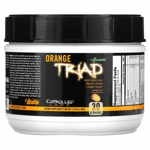 Controlled Labs, Orange Triad + Greens, мультивитамины и зелень, вкус апельсина, 407 г (14,37 унции)