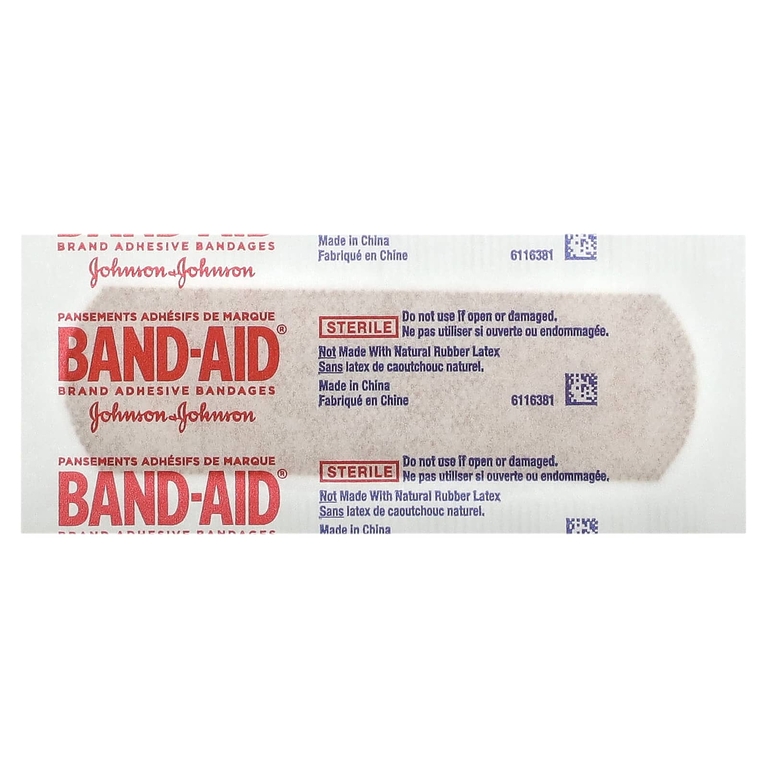 Band Aid, лейкопластыри, прочные полоски, 60 шт. (Товар снят с продажи) 