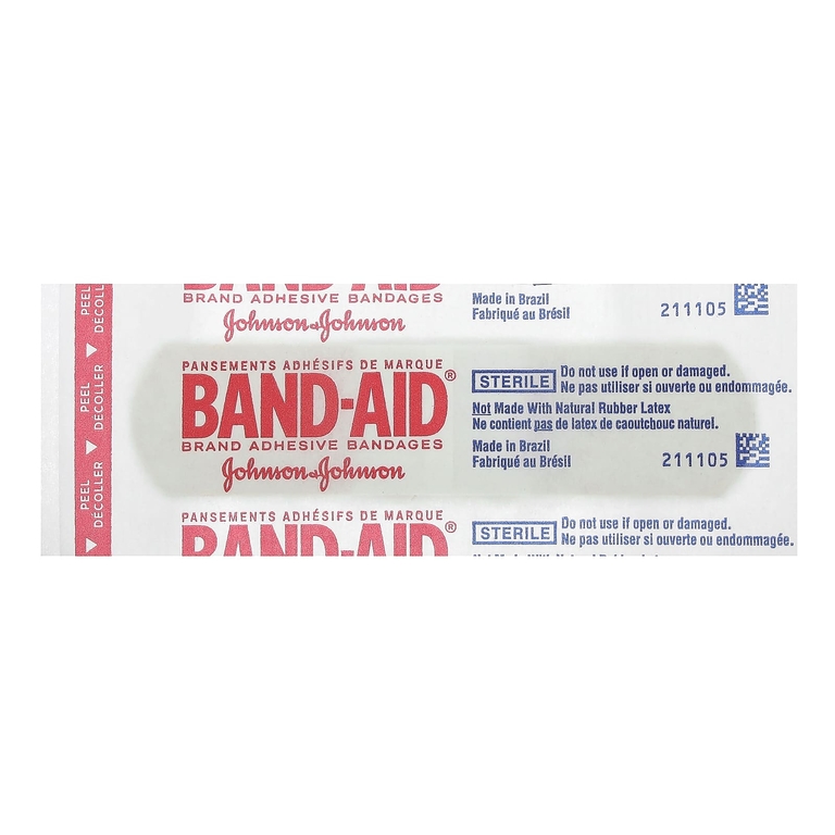 Band Aid, Лейкопластырные повязки, гибкая ткань, 30 повязок (Товар снят с продажи) 