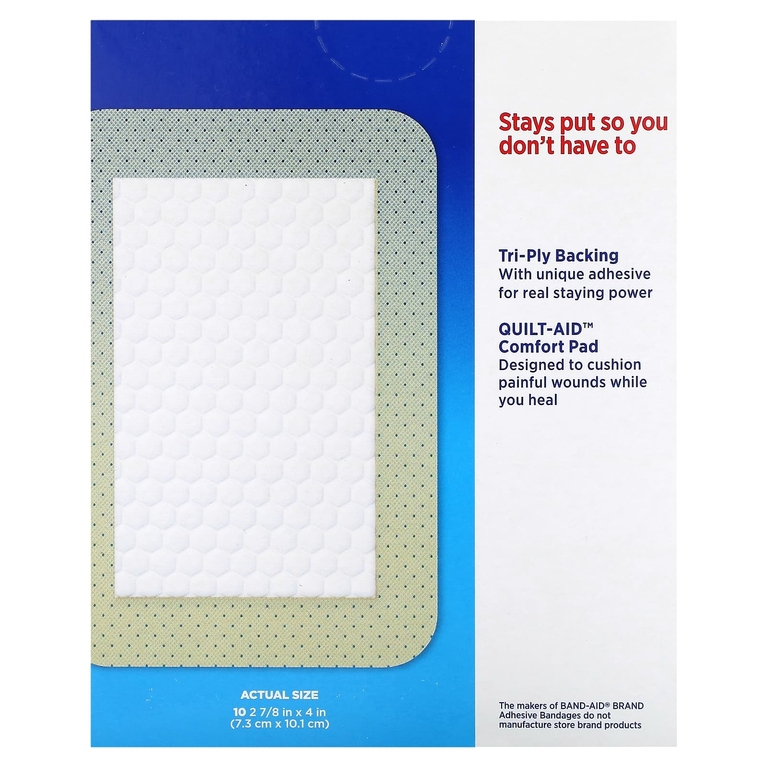 Band Aid, Tru-Stay Sheer, лейкопластыри, большие лейкопластыри, 10 шт. (Товар снят с продажи) 
