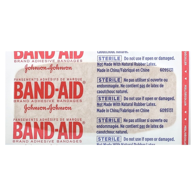 Band Aid, лейкопластыри, гибкая ткань, очень большие, 10 шт. (Товар снят с продажи) 
