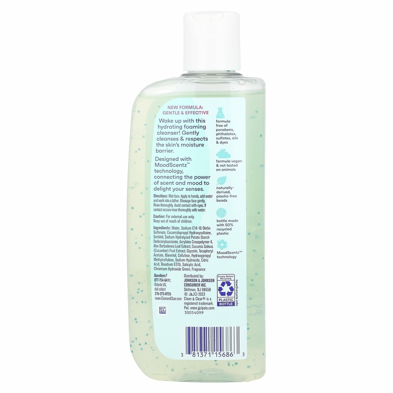 Clean & Clear, Morning Burst, увлажняющее очищающее средство для лица, 240 мл (8 жидк. унц.) (Товар снят с продажи) 