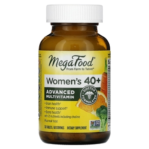 MegaFood, Multi for Women 40+, комплекс витаминов и микроэлементов для женщин старше 40 лет, 120 таблеток