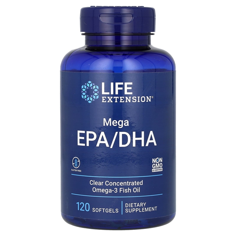 Life Extension, Mega EPA/DHA, 120 капсул