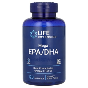 Life Extension, Mega EPA/DHA, 120 капсул