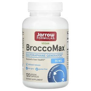 Jarrow Formulas, BroccoMax, веганская добавка, 35 мг, 120 растительных капсул