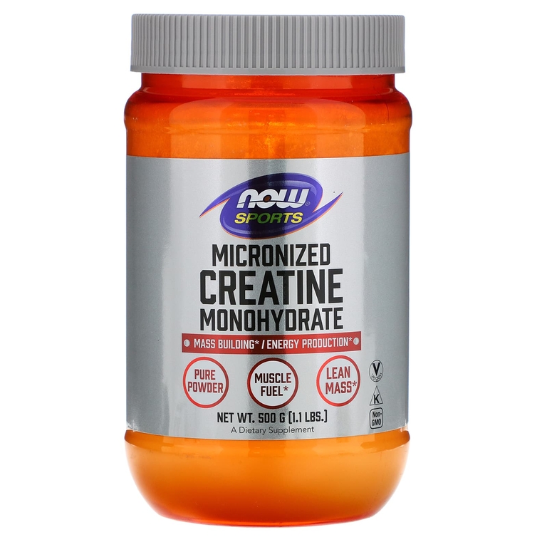 NOW Foods, Sports, микронизированный моногидрат креатина, 500 г (1,1 фунта)