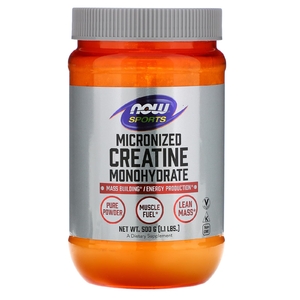 NOW Foods, Sports, микронизированный моногидрат креатина, 500 г (1,1 фунта)