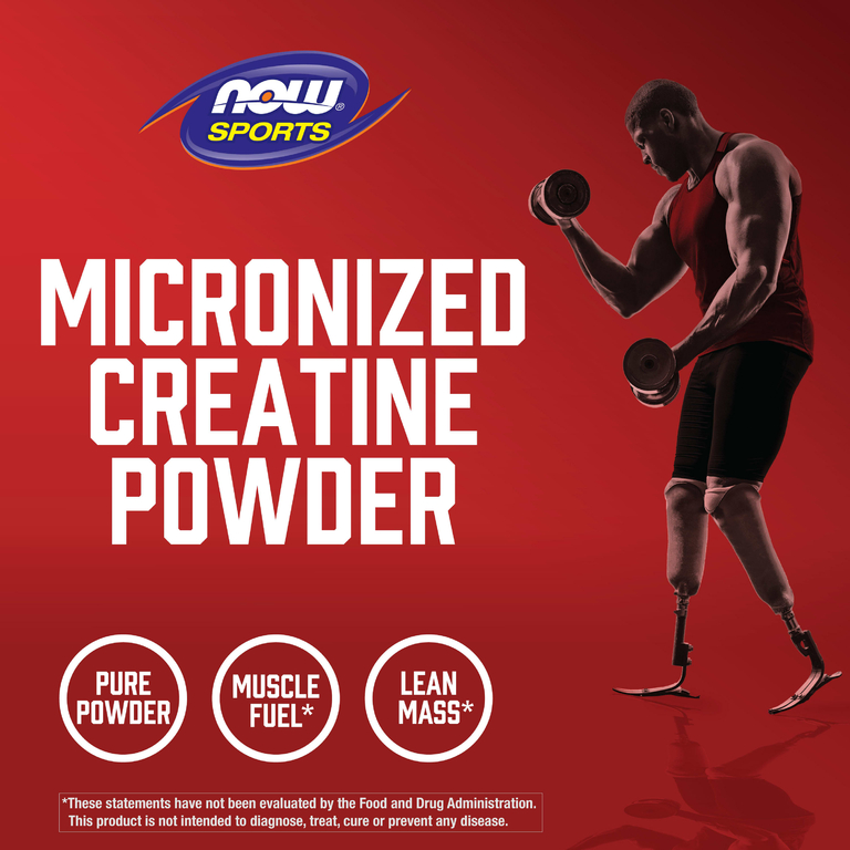 NOW Foods, Sports, микронизированный моногидрат креатина, 500 г (1,1 фунта)