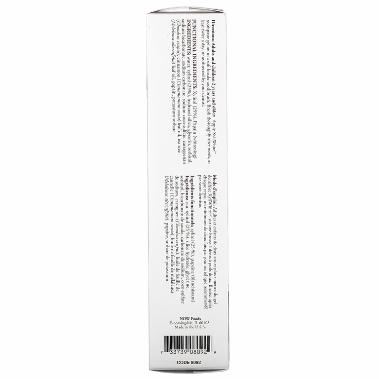 NOW Foods, Освежающая зубная гель-паста Xyliwhite,  6,4 унции (181 г)