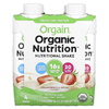 Orgain, Organic Nutrition, питательный коктейль, клубника и сливки, 4 упаковки по 330 мл (11 жидк. унц.)
