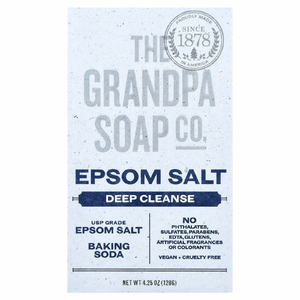 The Grandpa Soap Co., кусковое мыло, для лица и тела, английская соль, 120 г (4,25 унции)