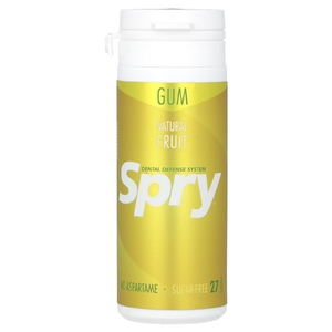 Xlear, жевательная резинка Spry, с фруктовым вкусом, без сахара, 27 штук