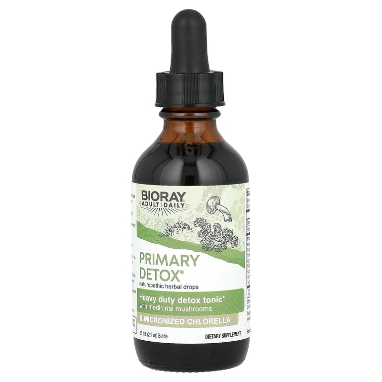 Bioray, Primary Detox, усиленный тоник для выведения токсинов, без спирта, 60 мл (2 жидк. унции)