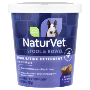 NaturVet, средство от употребления собственного стула, для собак, 70 жевательных таблеток, 154 г (5,4 унции)