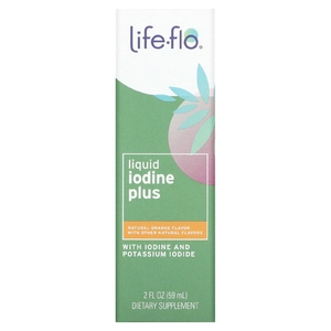 Life-flo, Жидкий йод плюс натуральный вкус апельсина,  2 жид.унции(59 мл)