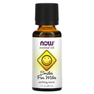 NOW Foods, эфирные масла, смесь для улучшения настроения «широкая улыбка», 30 мл (1 жидк. унция)