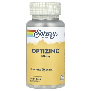 Solaray, OptiZinc, 30 мг, 60 растительных капсул