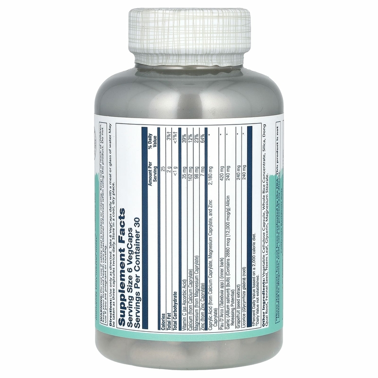 Solaray, Yeast-Cleanse, 180 растительных капсул