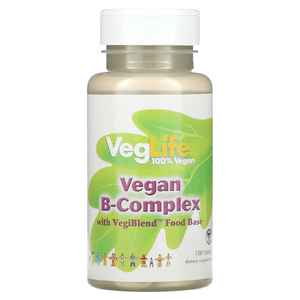 VegLife, веганский комплекс витаминов группы B, 100 таблеток (Товар снят с продажи) 