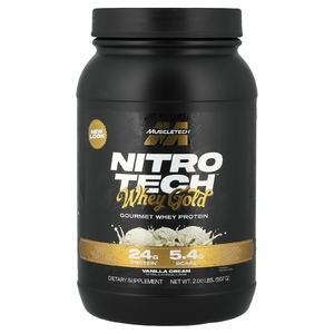 MuscleTech, сывороточный протеин, со вкусом ванильного крема, 907 г (2 фунта)