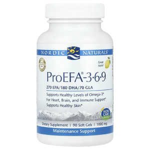 Nordic Naturals, ProEFA 3-6-9, лимон, 1000 мг, 90 мягких таблеток