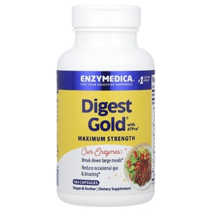 Enzymedica, Digest Gold® с ATPro®, с максимальной силой действия, 180 капсул