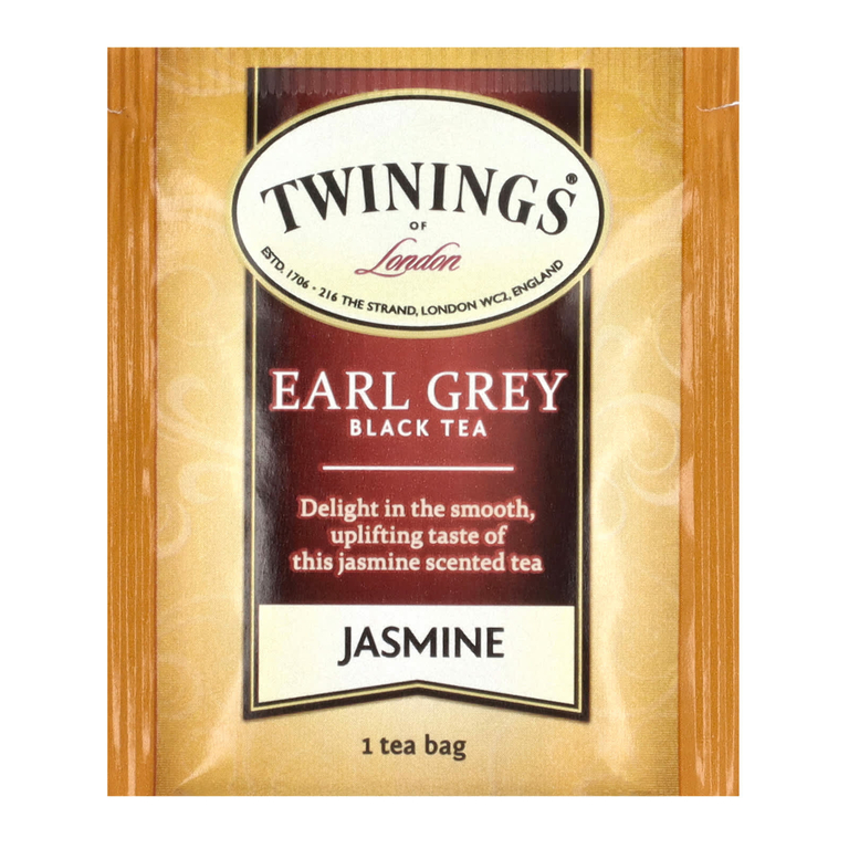 Twinings, Black Tea, Earl Grey, жасмин, 20 чайных пакетиков, 40 г (1,41 унции) (Товар снят с продажи) 