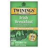 Twinings, Чистый черный чай, ирландский завтрак, без кофеина, 20 чайных пакетиков, 40 г (1,41 унции)