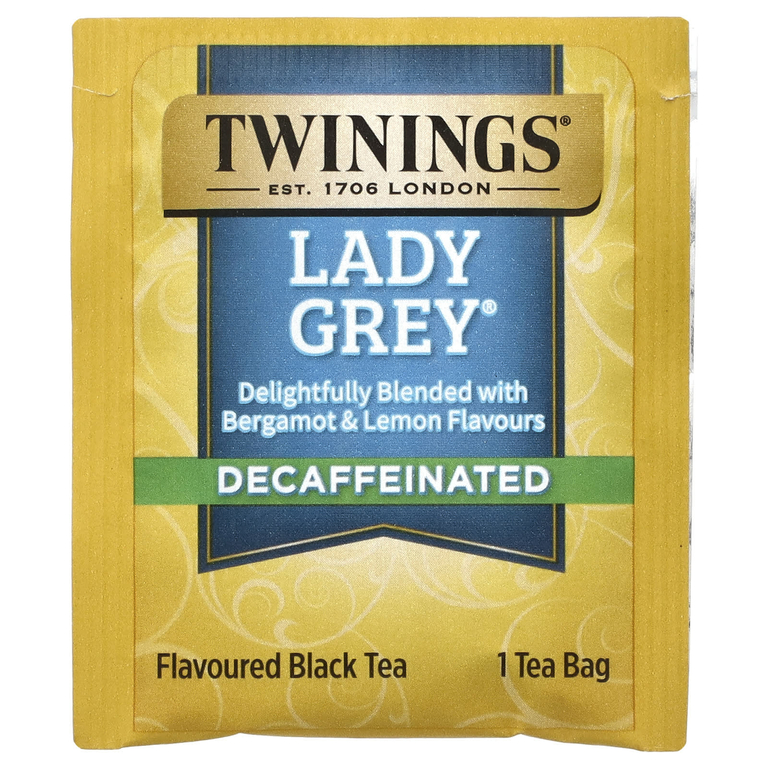 Twinings, Lady Grey, черный чай, без кофеина, 20 чайных пакетиков, 40 г (1,41 унции)