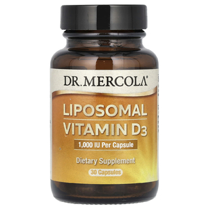 Dr. Mercola, липосомальный витамин D3, 1000 МЕ, 30 капсул
