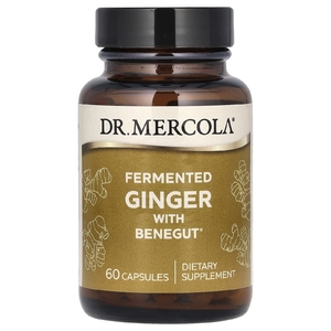 Dr. Mercola, ферментированный имбирь с бенегутом, 60 капсул