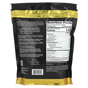California Gold Nutrition, Sport, мицеллярный казеин, без добавок, медленное усвоение, 454 г (16 унций)