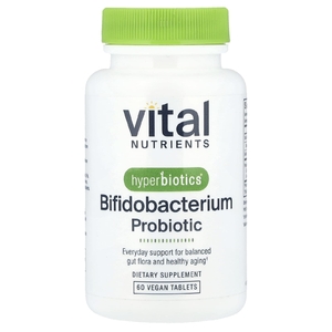 Vital Nutrients, пробиотик, бифидобактерии, 60 веганских таблеток
