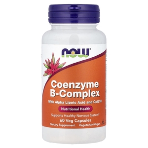 NOW Foods, комплекс коферментов группы B, 60 вегетарианских капсул