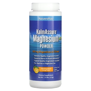 NaturesPlus, KalmAssure, магний в порошке, освежающий натуральный апельсин, 420 мг, 522 г (1,15 фунта)