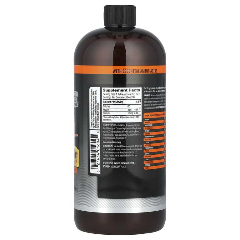 Twinlab, Amino Fuel, Orange Rush, 946 мл (32 жидк. Унции)