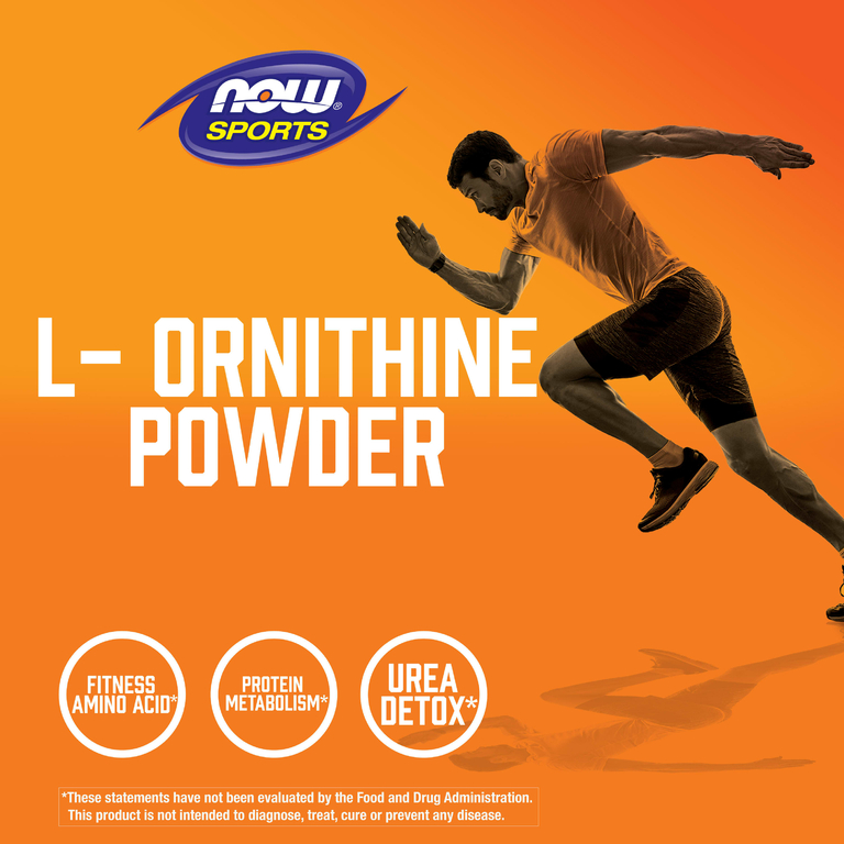 NOW Foods, Sports, L-орнитин в виде порошка, 227 г (8 унций)