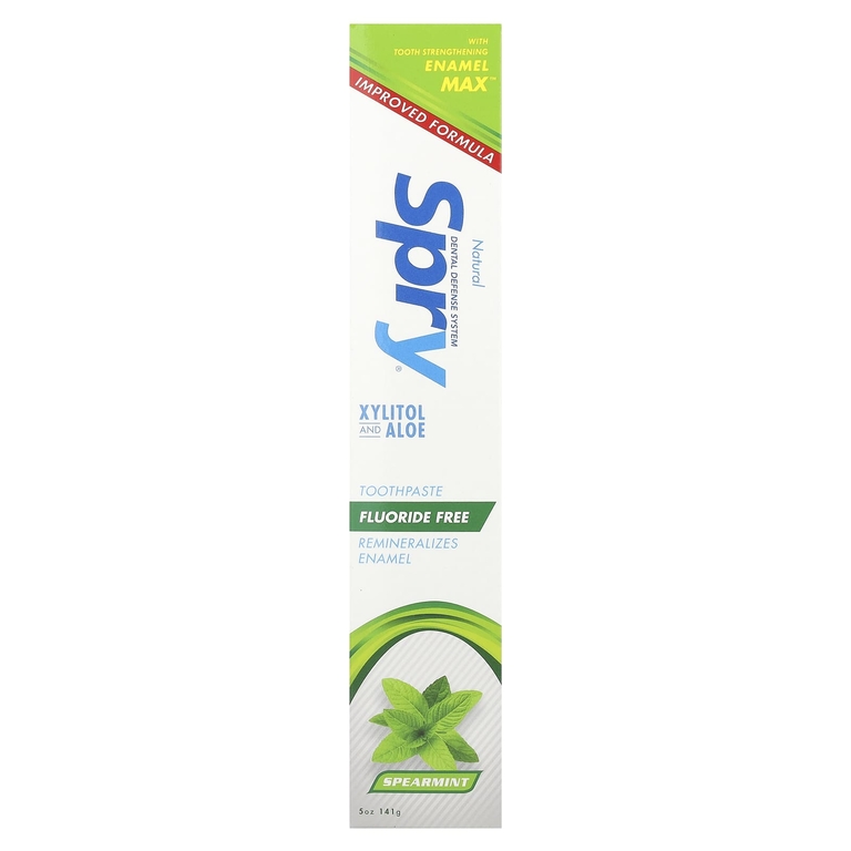 Xlear, Natural Spry, зубная паста против зубного налета, без фтора, мята, 141 г (5 унций)