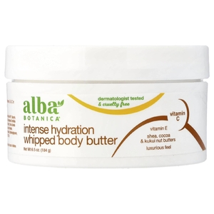 Alba Botanica, взбитое масло для тела, интенсивное увлажнение, 184 г (6,5 унции)