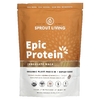 Sprout Living, Epic Protein, органический растительный протеин и суперпродукты, шоколад и мака, 455 г (1 фунт)