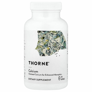 Thorne, кальций, 120 капсул (250 мг в 1 капсуле)